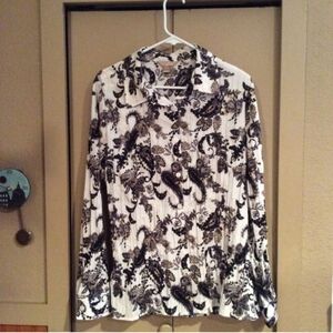 Paisley Pattern Lightweight Shirt Womens Extra Large